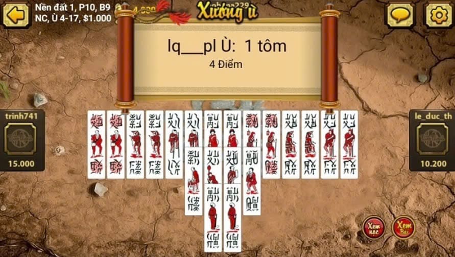 Nguyên tắc của trò chơi Bài Chắn Pg88